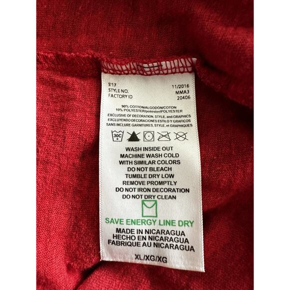 Majestic Red Heather **Washington Nationals T-Shirt** XL - Picture 5 of 5